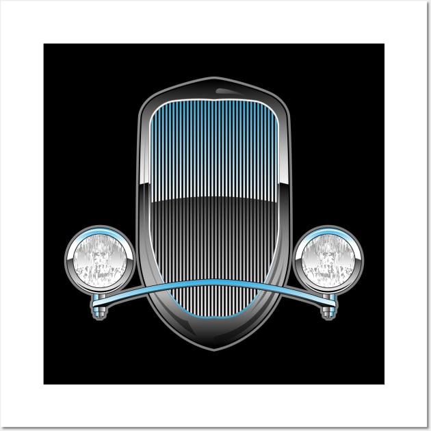 1930s Style Hot Rod Car Grill Wall Art by hobrath